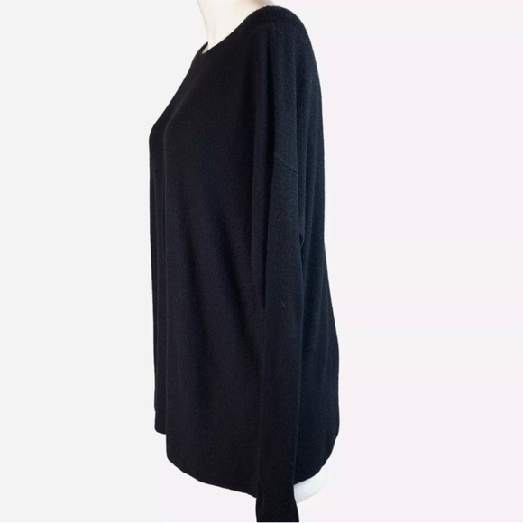 Context Lord & Taylor Soft Black Cashmere Blend Sweater- L - Picture 4 of 13